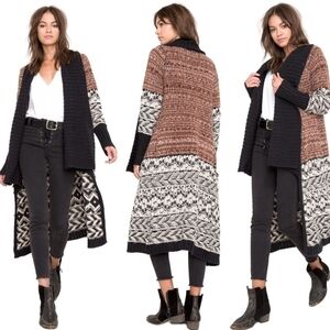 Amuse Society Multicolor Knit Cardigan